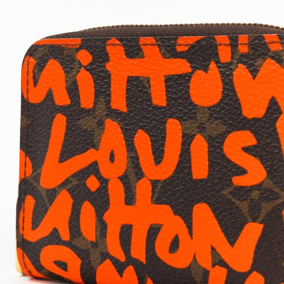 Louis Vuitton Zippy Orange Monogram Graffiti Coin Purse - Picture 5 of 11